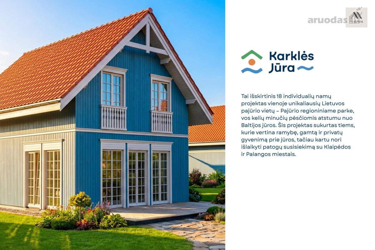 Parduodamas Namas Projekte „Karklės Jūra“ –