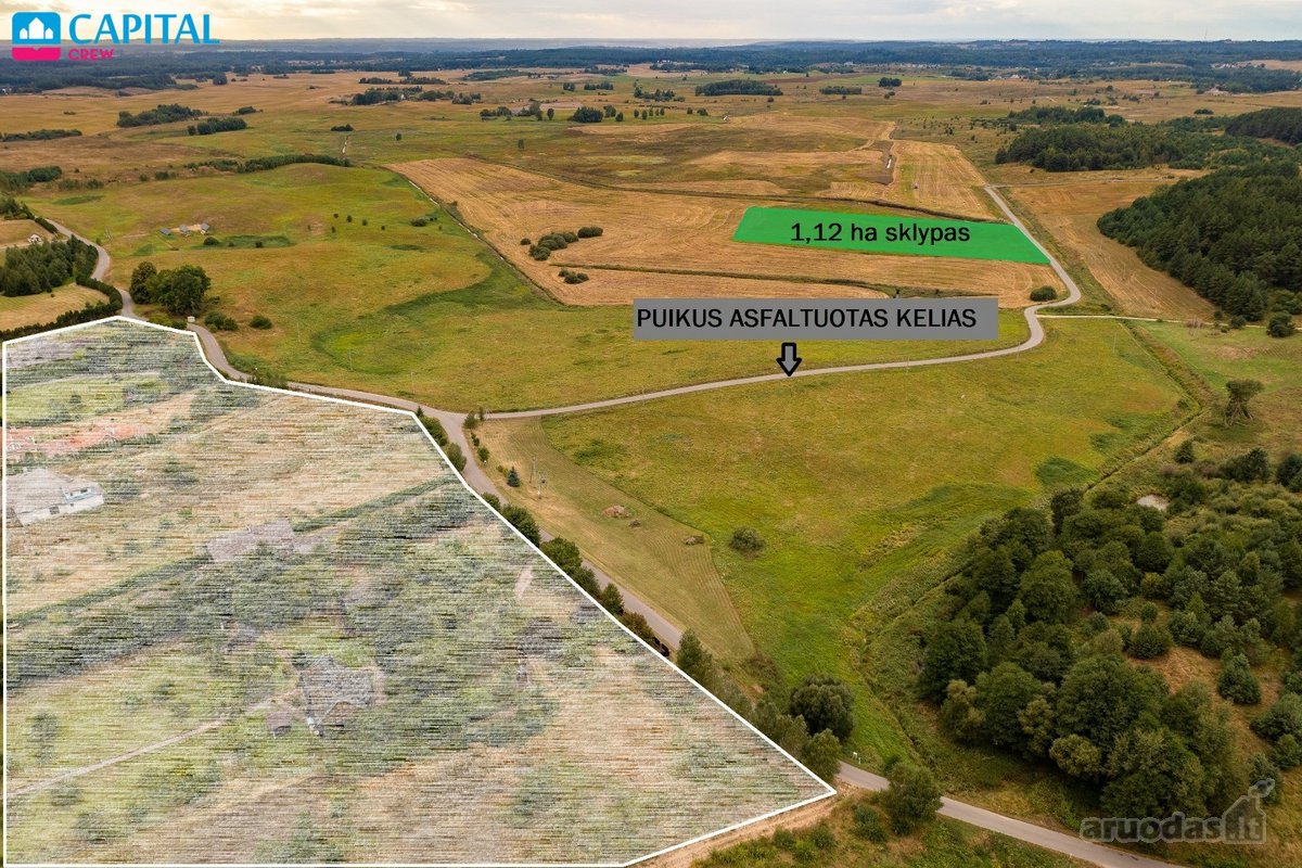 Parduodamas 1,12 Ha Žemės Ūkio Paskirties