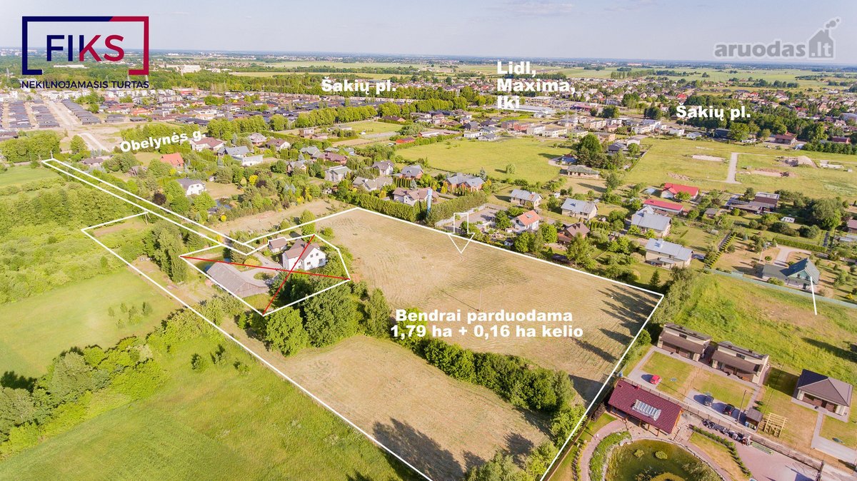 Parduodami Du Sklypai 1,96 Ha Bendro Ploto,