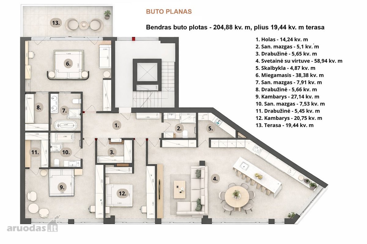 Parduodamas Išskirtinis, Itin Erdvus 4 - nuotraukos Nr. 4