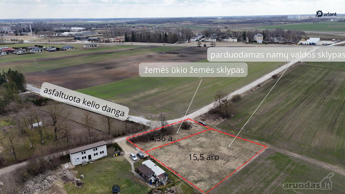 Parduodamas Namų Valdos Žemės Sklypas Su Namo