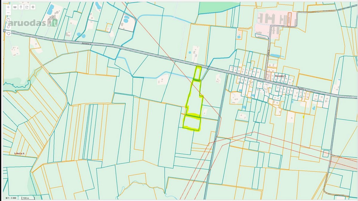 Parduodama 4.32 ha žemės ūkio paskirties