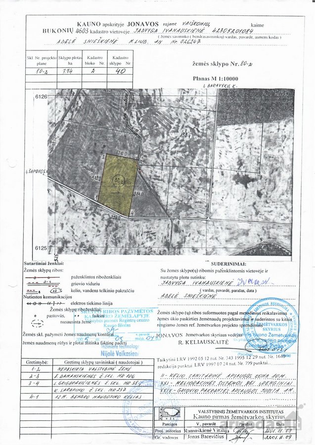 7.74 ha Žemės ūkio paskirties sklypas.