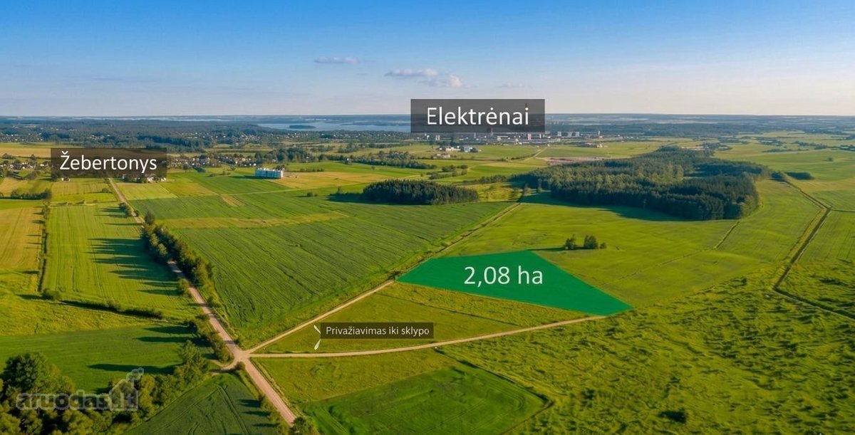 Parduodamas erdvus 2,08 ha sklypas – Jūsų
