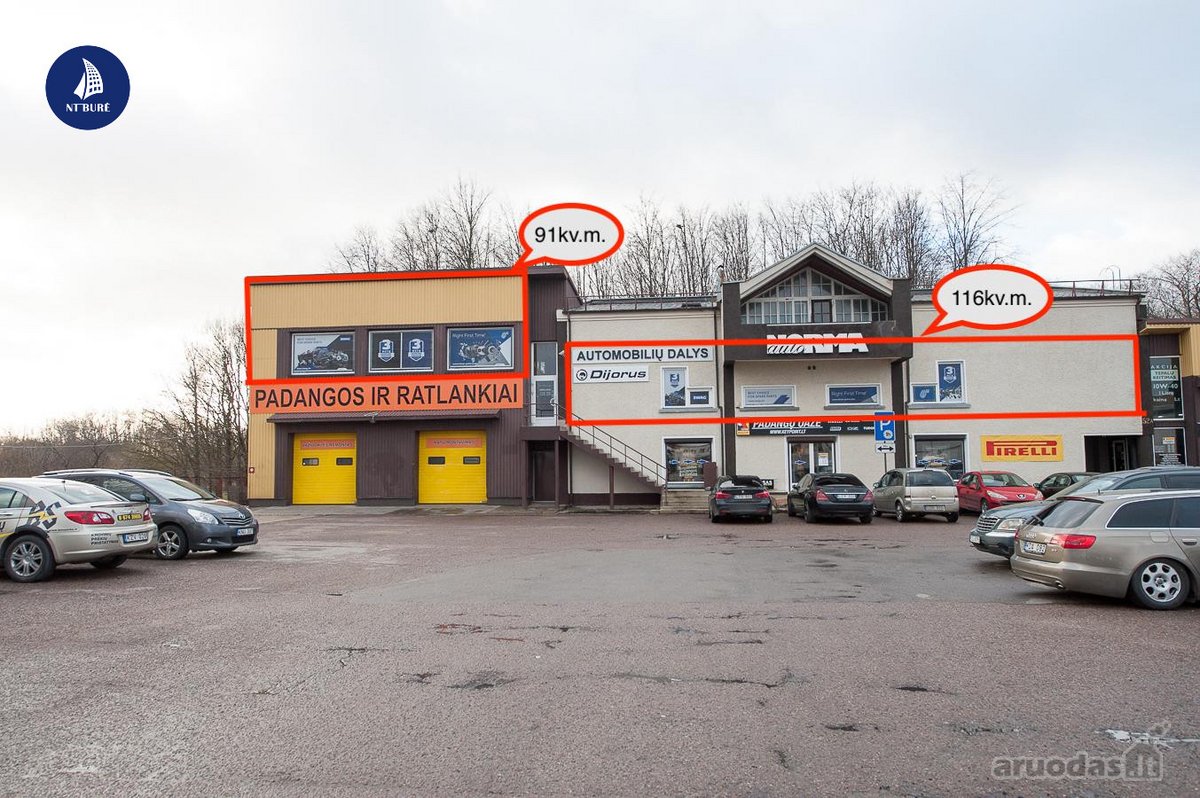Nuomojamos 214,03 kv.m. galima atskirai :