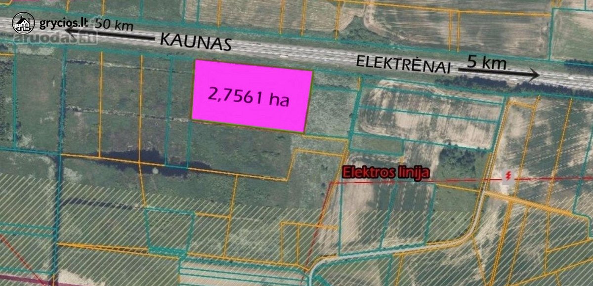 Parduodamas 2,7561 ha komercinės paskirties - nuotraukos Nr. 2