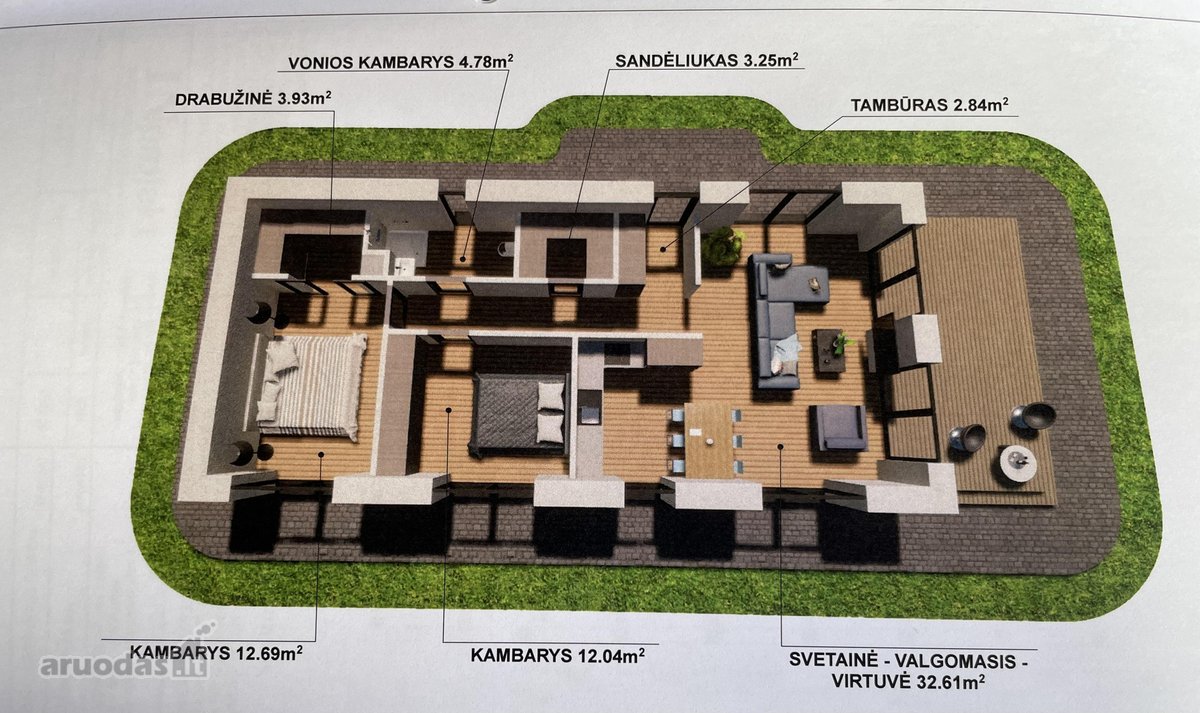 Parduodamas namų valdos sklypas Jurbarko - nuotraukos Nr. 2