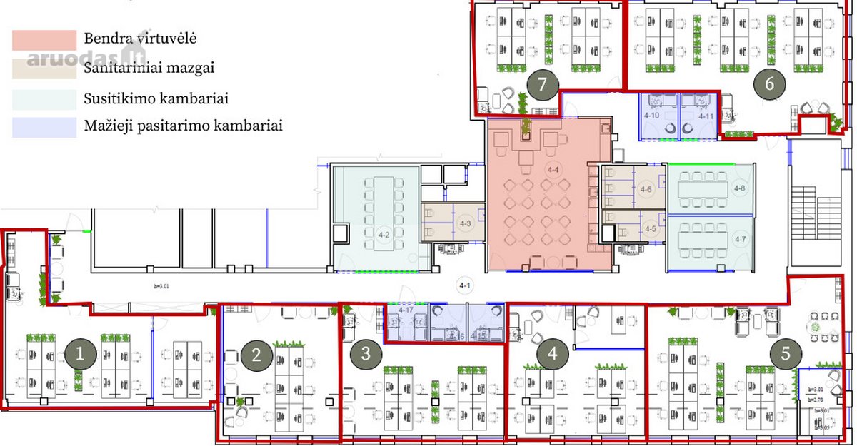 Nuomojamos Administracinės Patalpos Verslo - nuotraukos Nr. 10