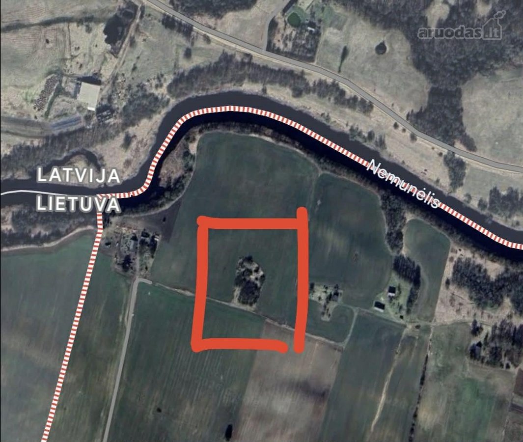 Parduodama sodybvietė prie Nemunėlio, Parupės k.