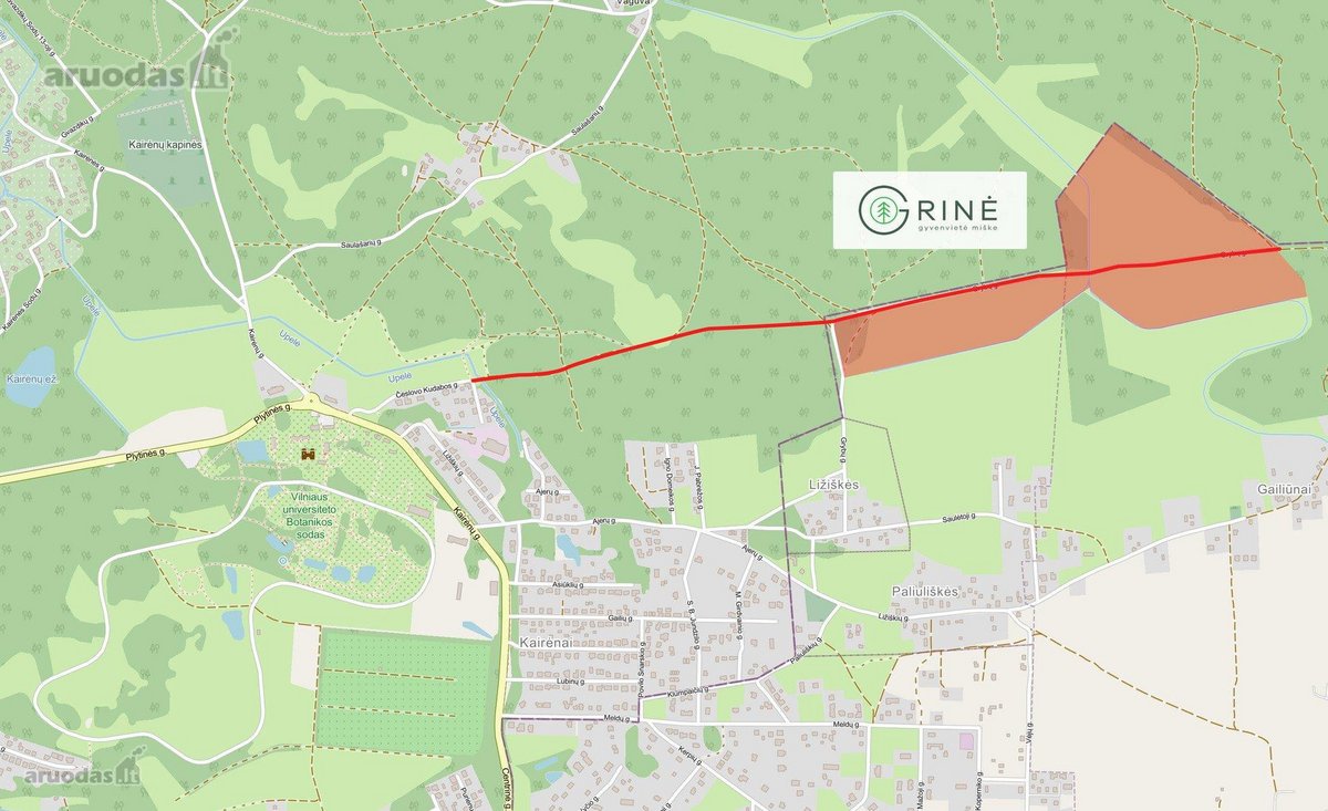 Parduodama 15,00a. sklypas su asfaltuotu