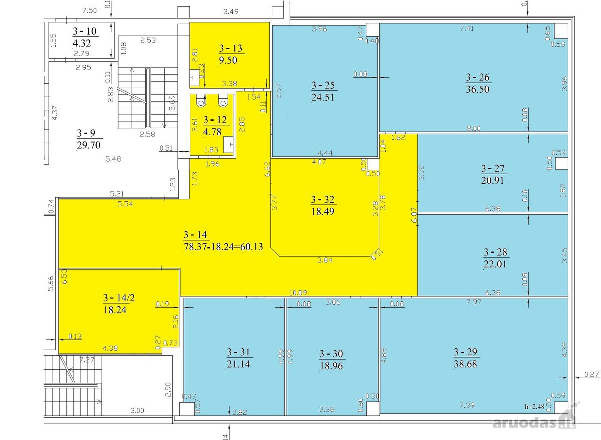 Nuomojamos komercinės patalpos Ozo verslo centre. - nuotraukos Nr. 22