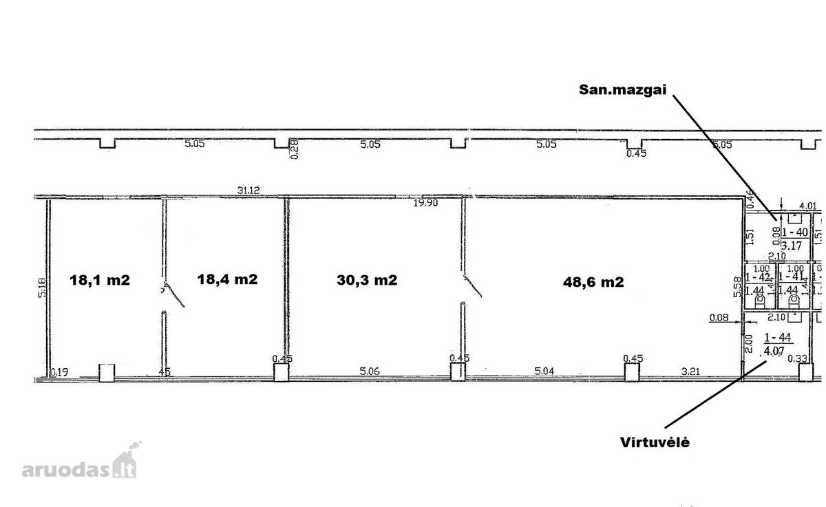 Išnuomojamos įvairaus išplanavimo biuro - nuotraukos Nr. 21