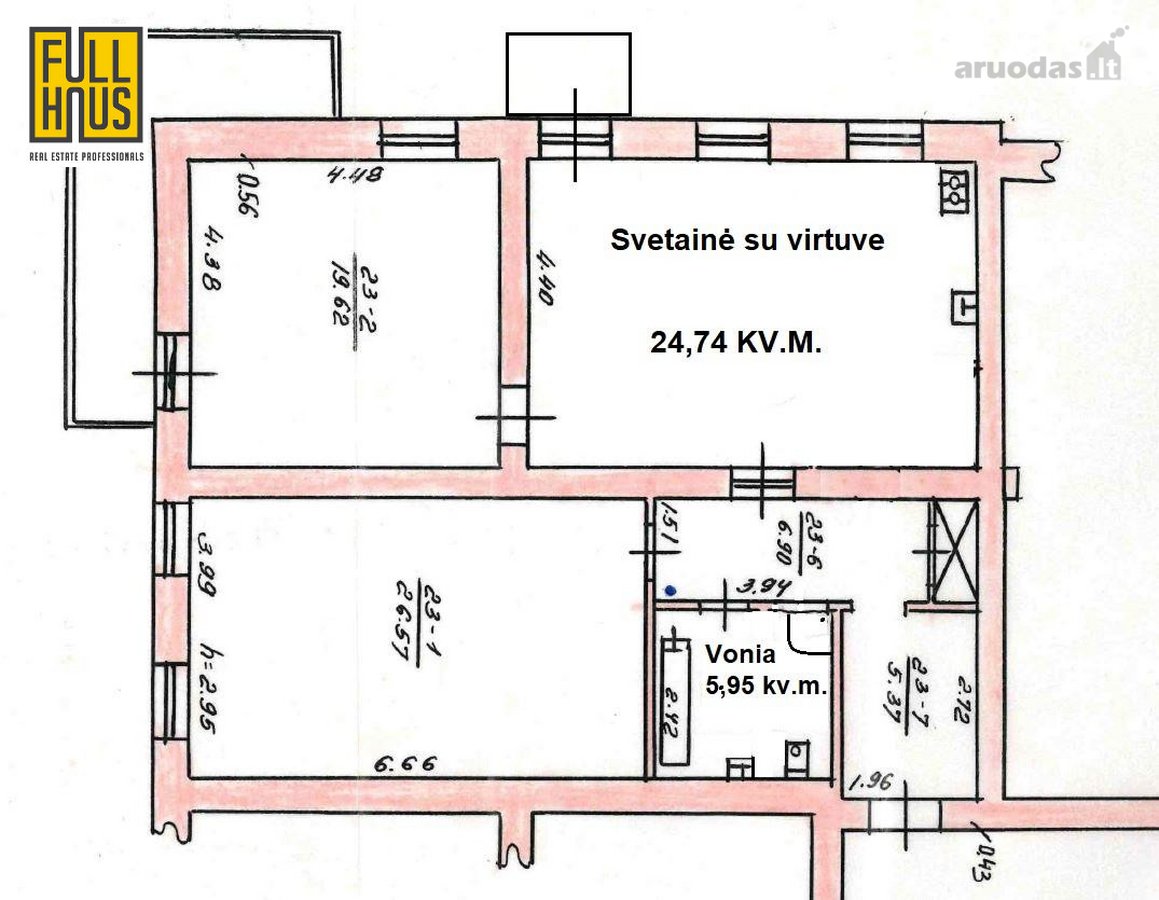 Parduodamas Erdvus 3k. Butas Renovuotame Name - nuotraukos Nr. 22