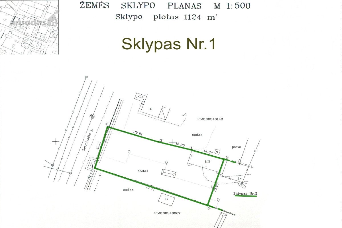 Parduodamas 11 Arų Sklypas Su Dovanojamu 4 - nuotraukos Nr. 20