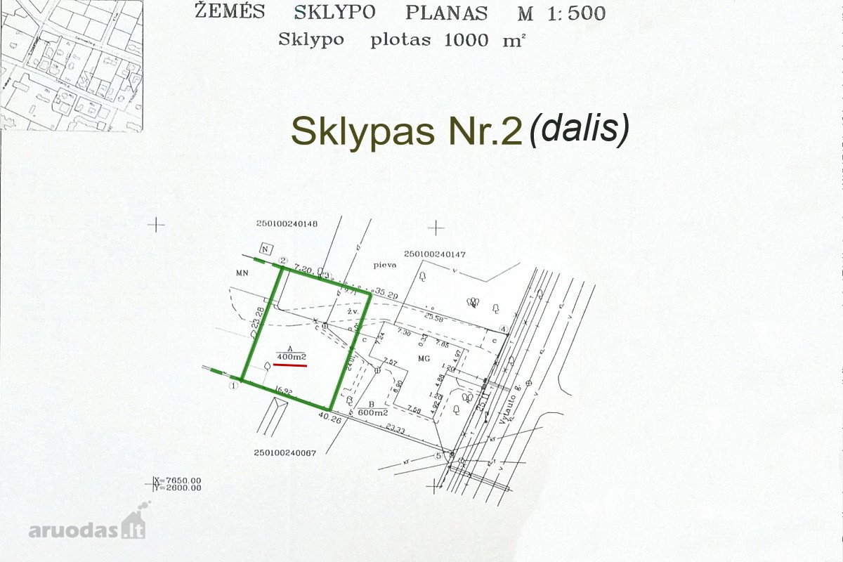 Parduodamas 11 Arų Sklypas Su Dovanojamu 4 - nuotraukos Nr. 21