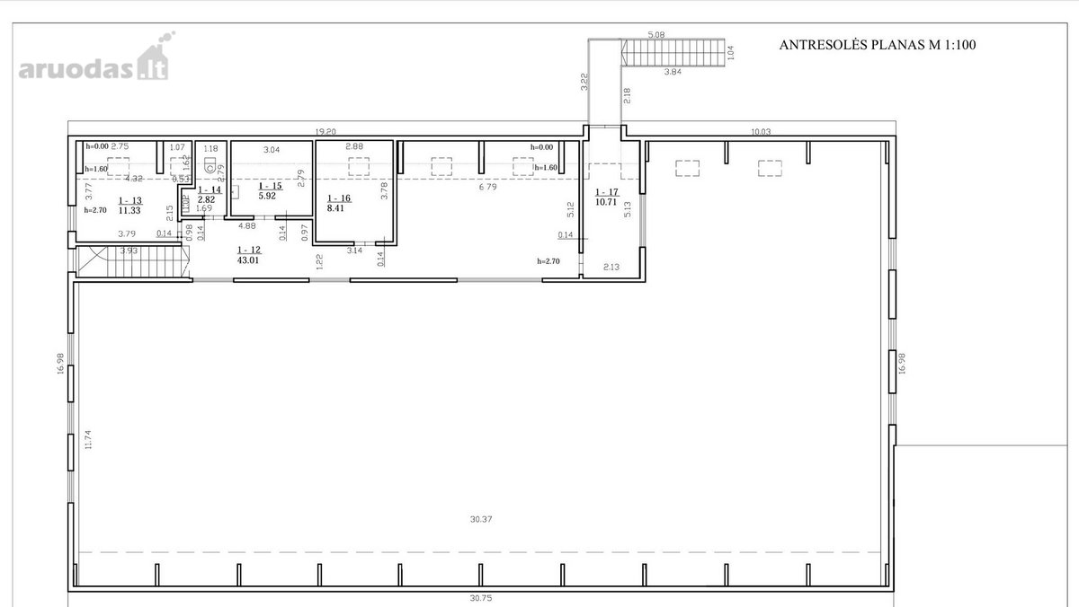 Išnuomojamas 627 m2 ploto pastatas - nuotraukos Nr. 41