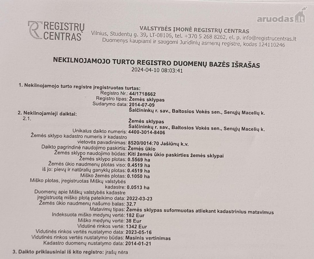 Parduodami u žemės ūkio sklypai 0.7059 ha - nuotraukos Nr. 2