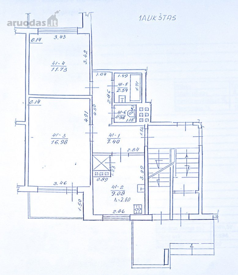Arduodamas 2 kambarių butas pirmame aukšte, - nuotraukos Nr. 17