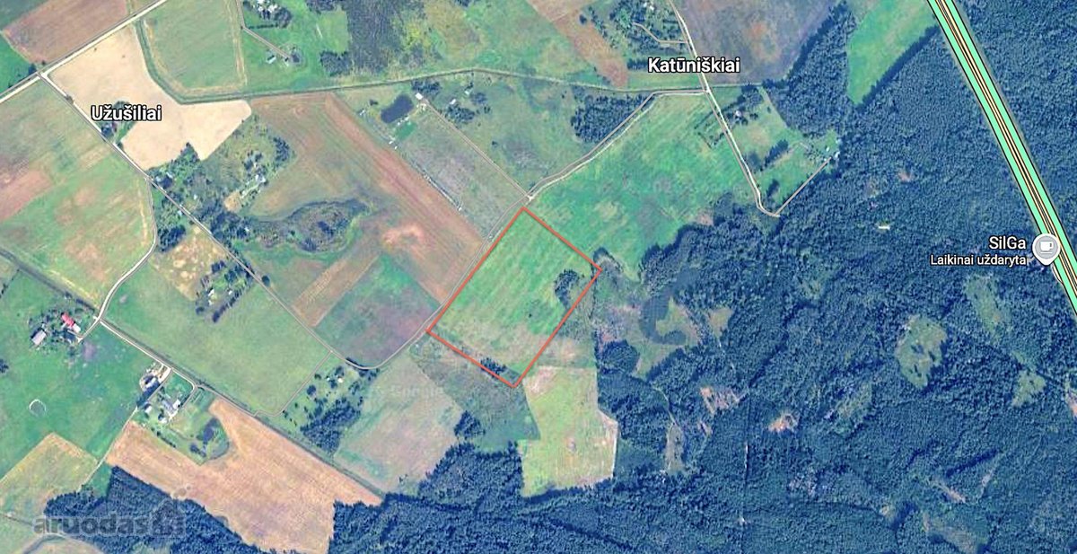 Parduodamas taisyklingos formos 7,42 ha žemės