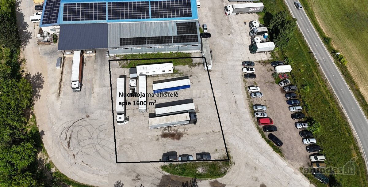 Išnuomojama 1600 m² aikštelė Galinės k.,
