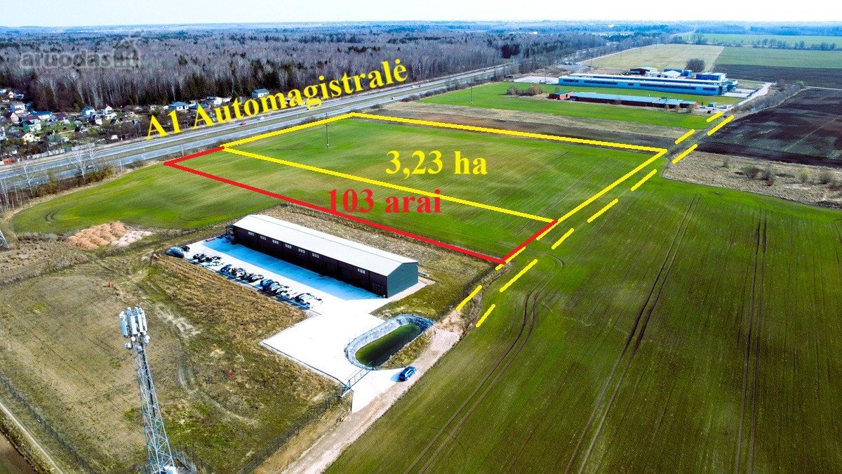 Parduodamas 3,23 Ha Sklypas Prie Magistralės - nuotraukos Nr. 2