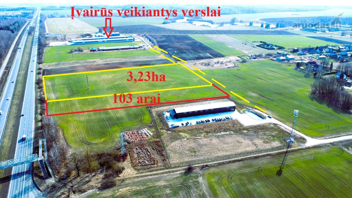 Parduodamas 3,23 Ha Sklypas Prie Magistralės - nuotraukos Nr. 9