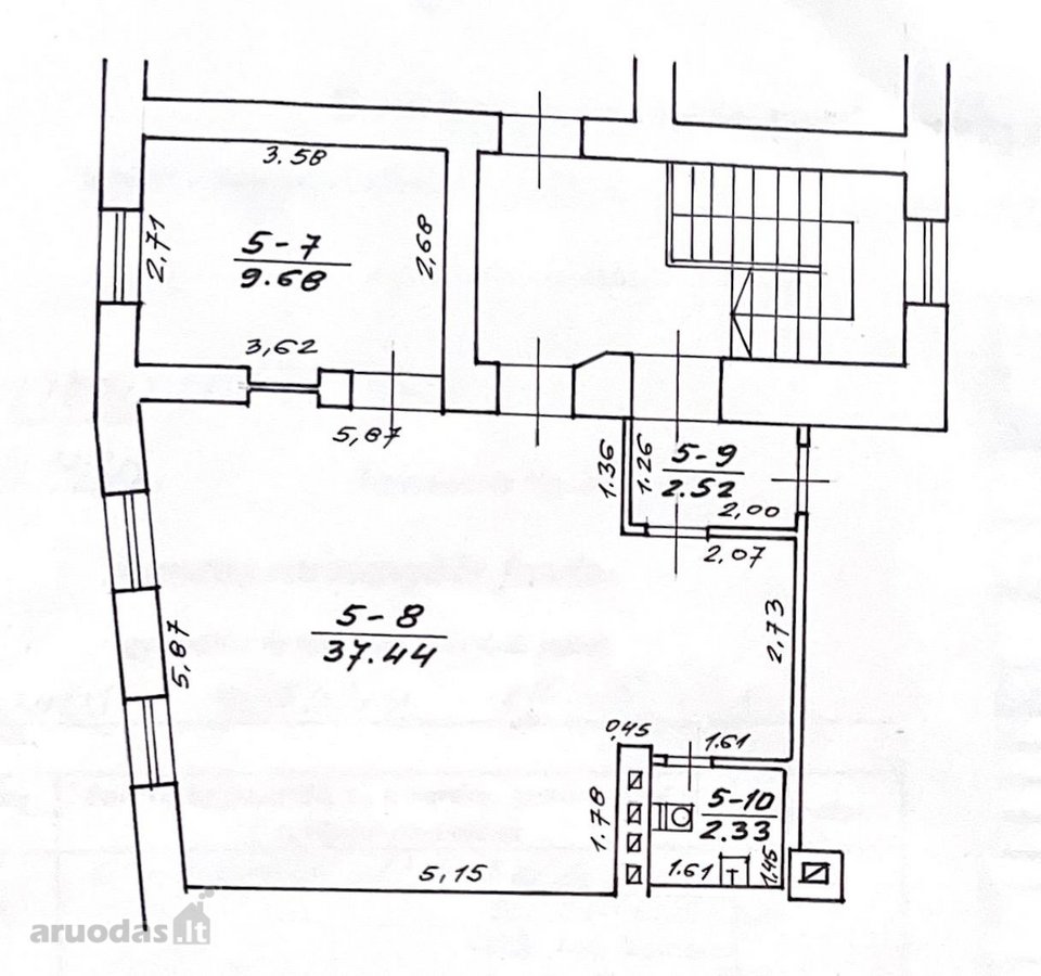 Vilniaus centre nuomojamos tvarkingos 50 m² - nuotraukos Nr. 7