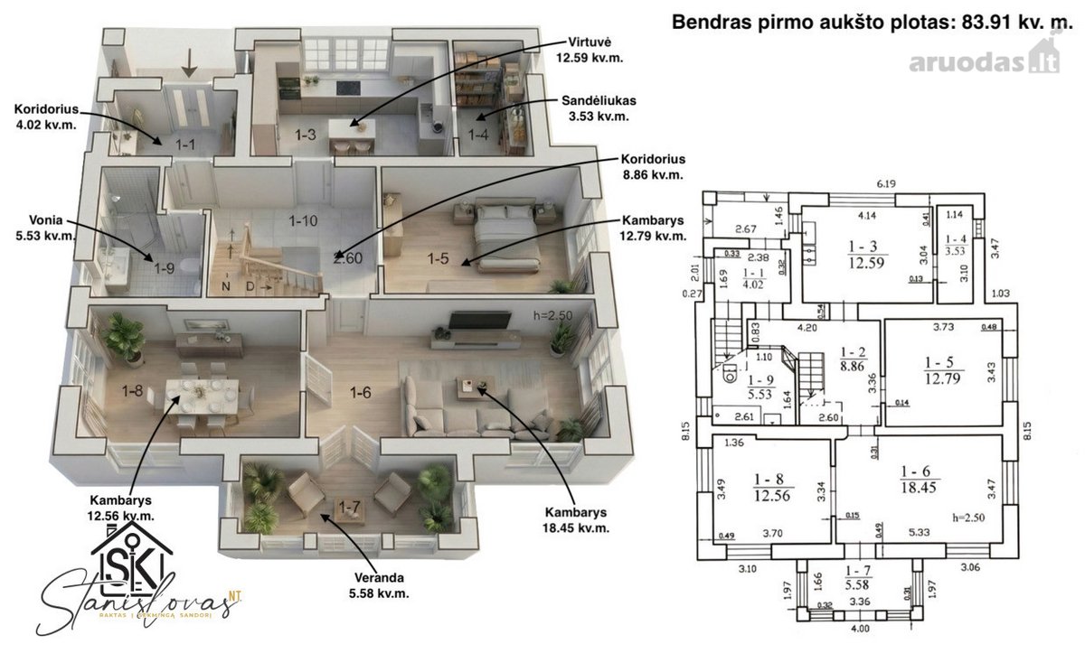 Parduodamas Namas Su 12.34 A Žemės Sklypu - nuotraukos Nr. 13