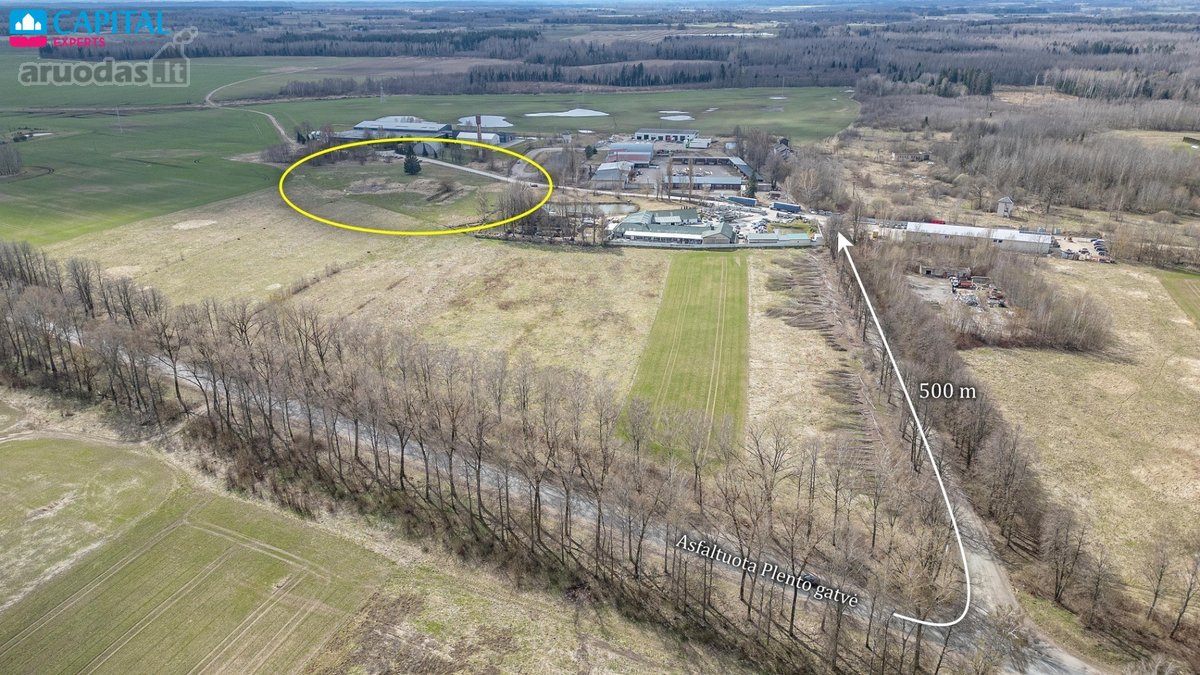 Parduodamas 1,5638 Ha Komercinės Paskirties