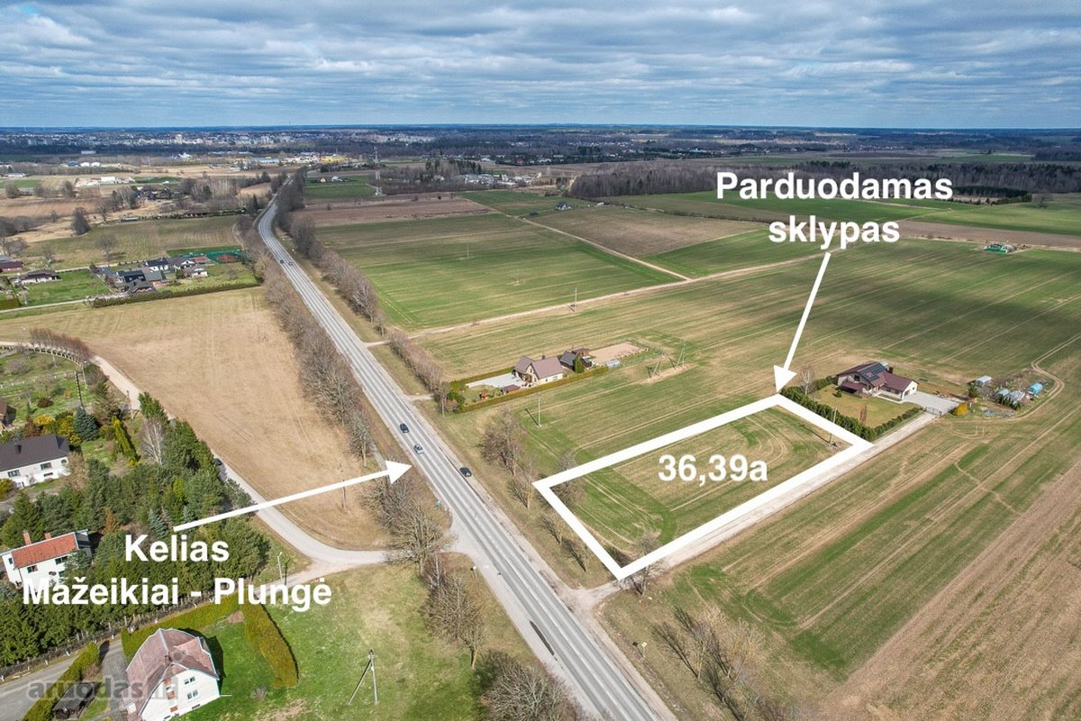Parduodamas Sklypas Tirkšliuose