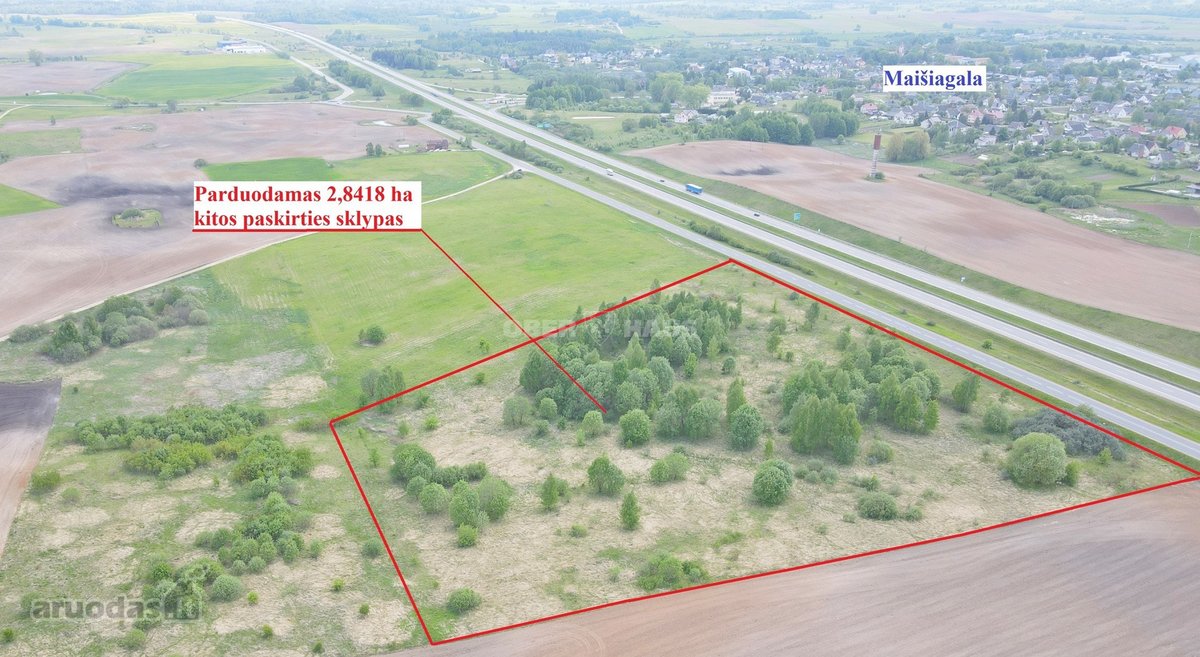Parduodamas 2,8418 ha kitos paskirties žemės