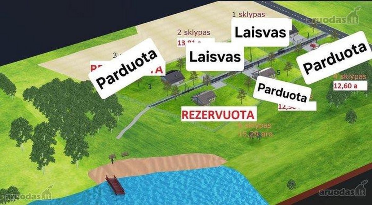 Parduodami Namų Valdos Sklypai Prie Ežero – - nuotraukos Nr. 5