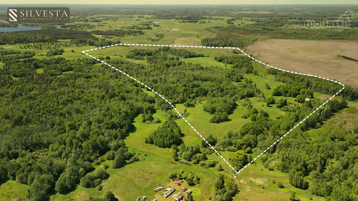 Parduodamas Sklypas 58 Ha Žemės Ir Tvenkiniu,