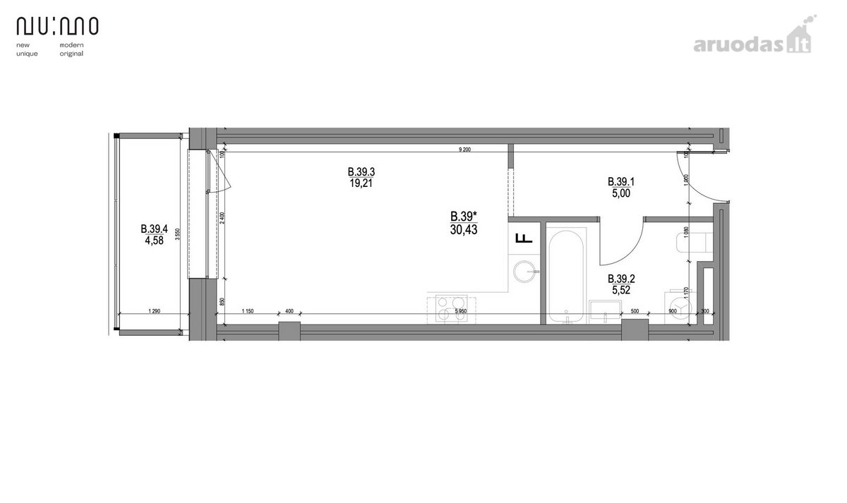 Moderniame P9 kvartale, Manufaktūrų g. 20, - nuotraukos Nr. 32