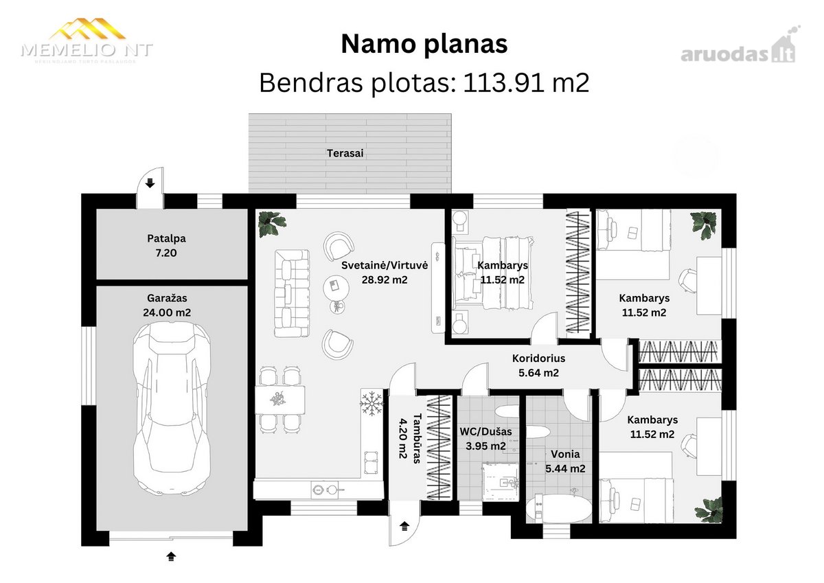 Parduodamas Namas Su Garažu Prie Kliapėdos - nuotraukos Nr. 15