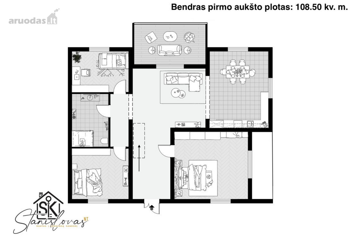 Parduodamas Namas Su 17.23 A Žemės Sklypu - nuotraukos Nr. 12