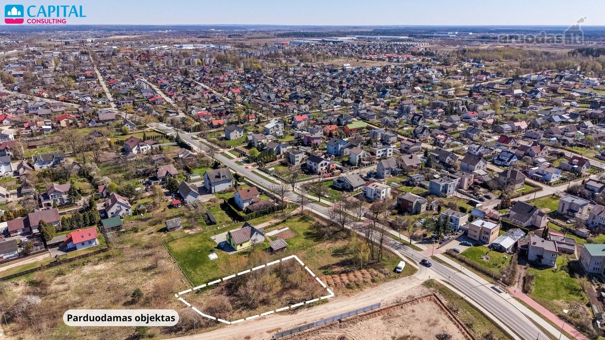 Parduodamas perspektyvus namų valdos sklypas