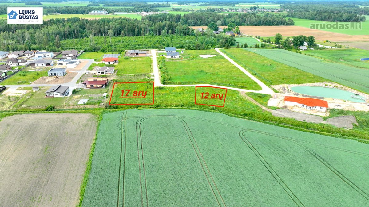 12 ir 17 arų sklypai Laukų g. prie miško, - nuotraukos Nr. 4