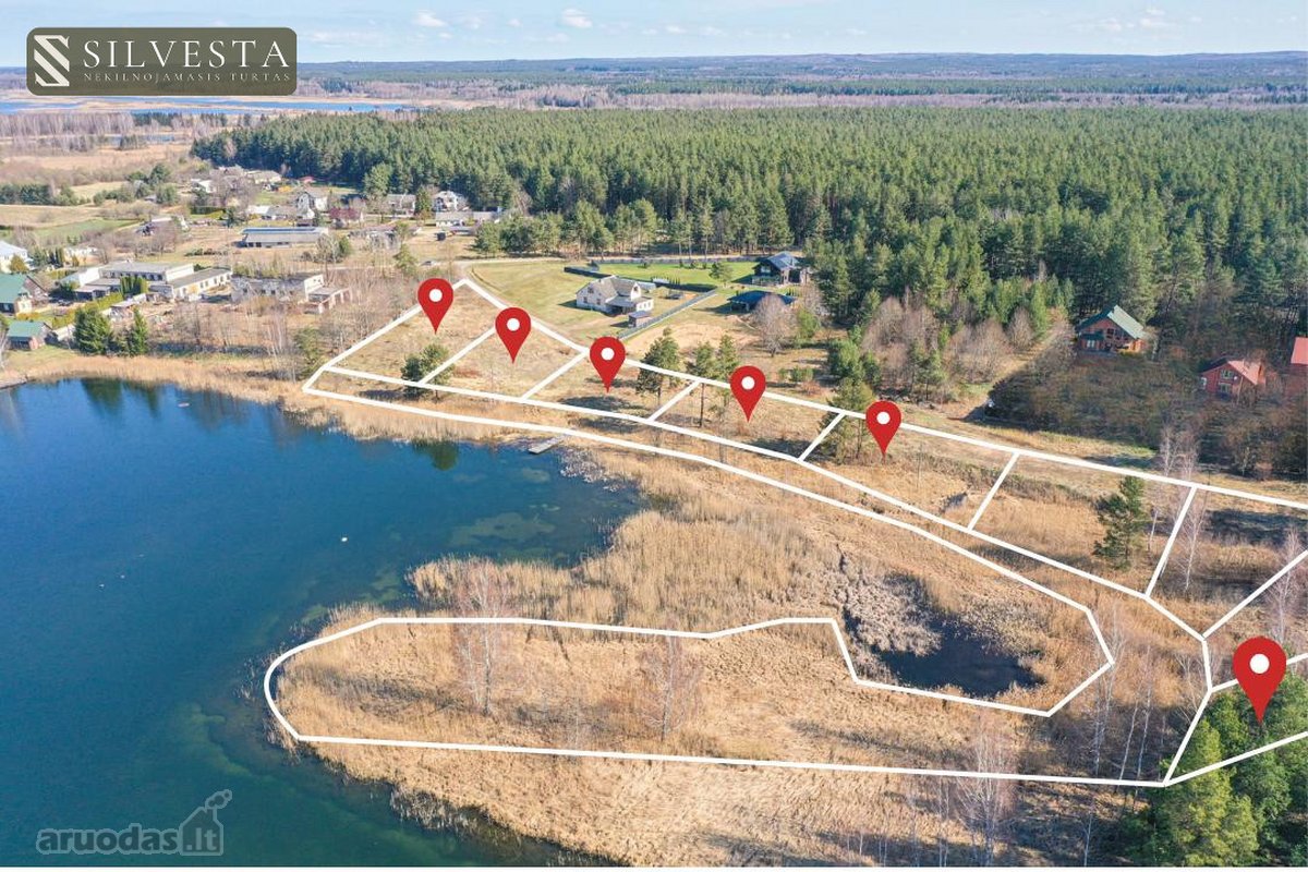 Vilniaus r. Kalvelių k. parduodami 6 sklypai
