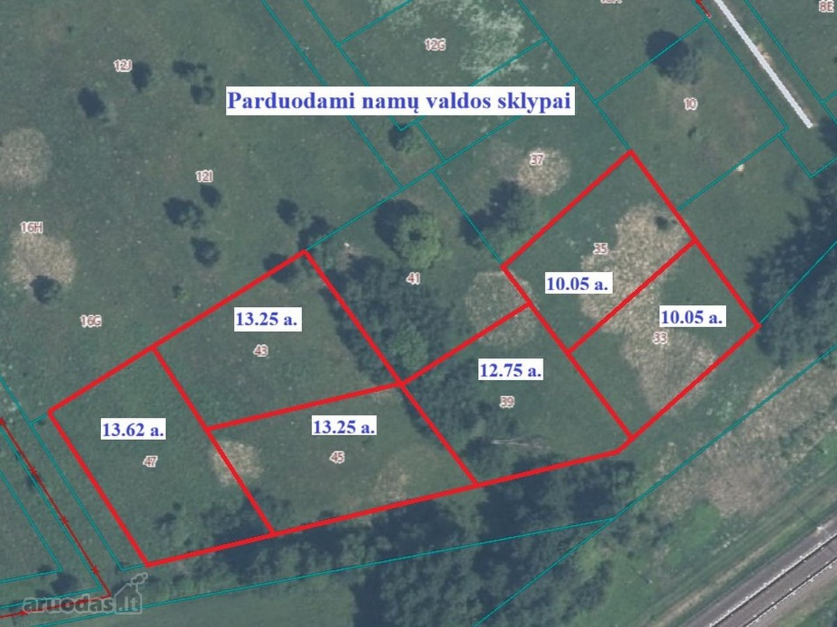 Parduodamas namų valdos sklypas Bruknių