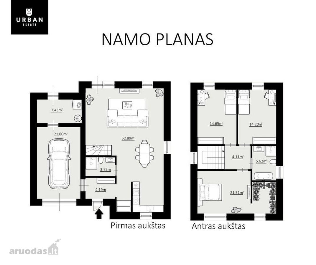 A++ Klasės Modernios Architektūros Erdvus - nuotraukos Nr. 12