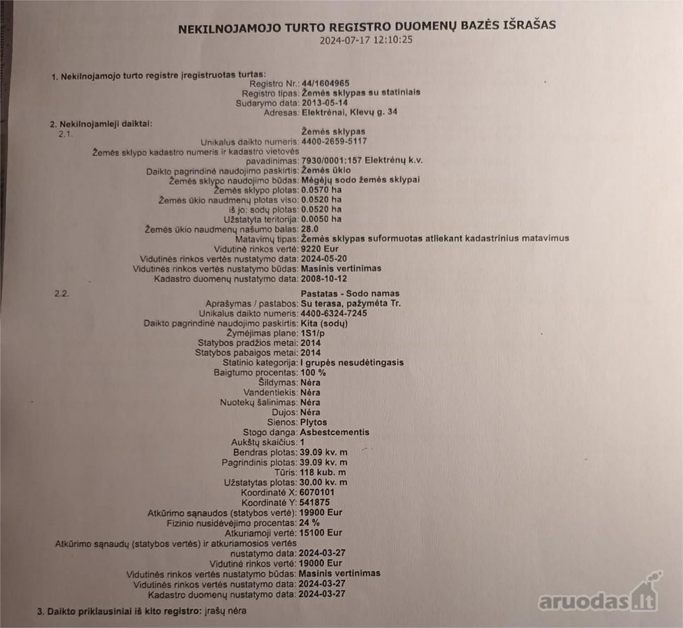 Parduodamas Sodo Sklypas Su Namu Elektrėnuose - nuotraukos Nr. 13