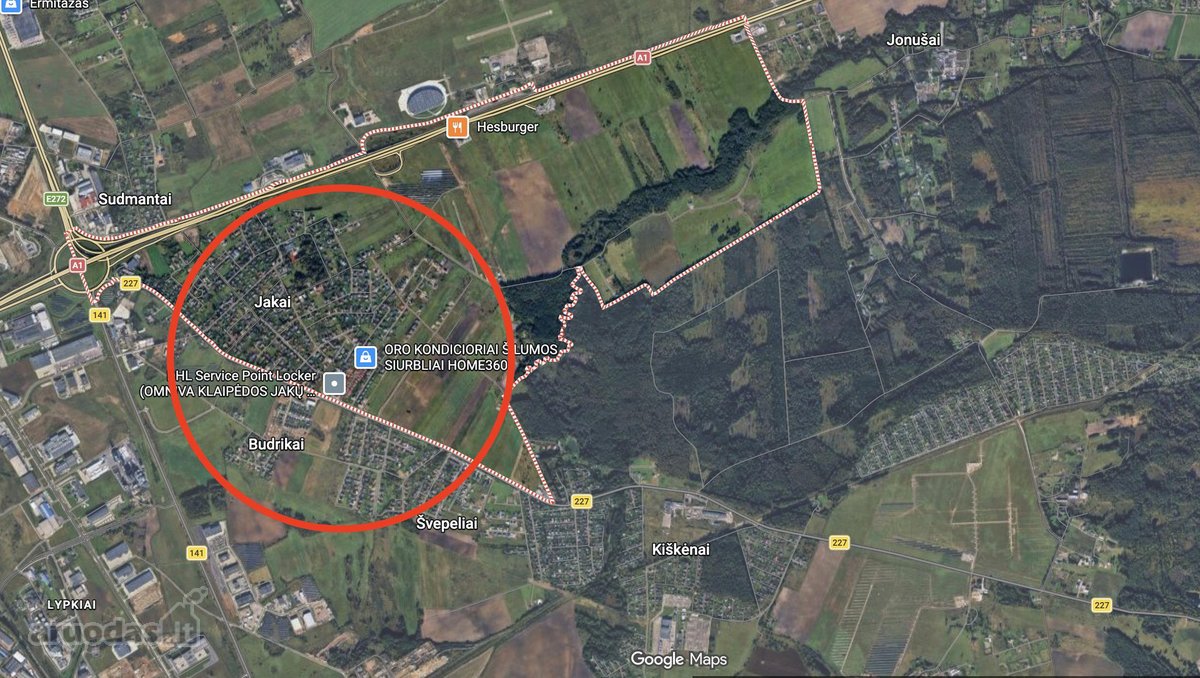 Ieškomas Ieškomas sklypas nuo 10 arų ir