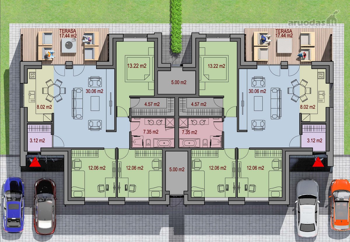 Parduodami Nauji, dar nereklamuoti, Namai: - nuotraukos Nr. 12