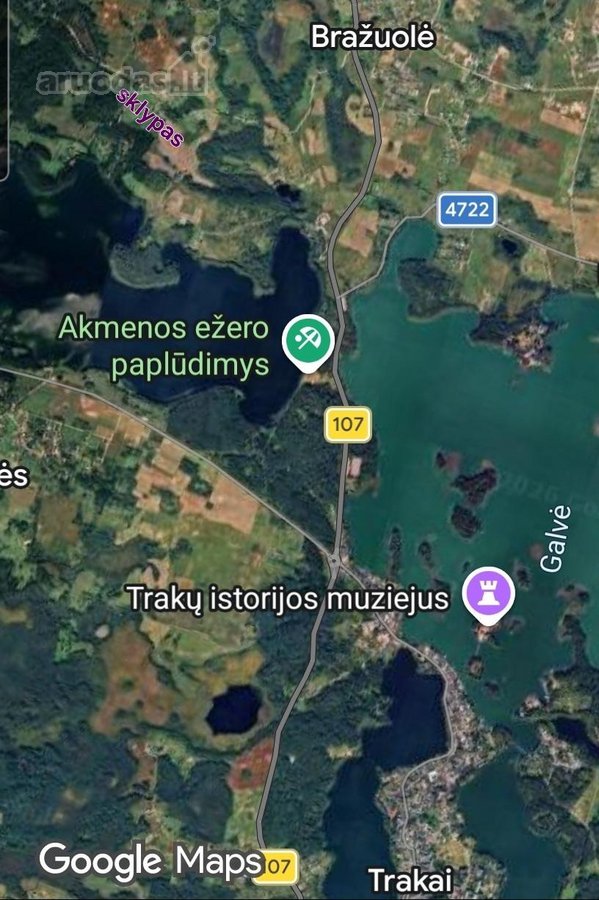 Išskirtinis 2 ha sklypas tarp pušų Trakų