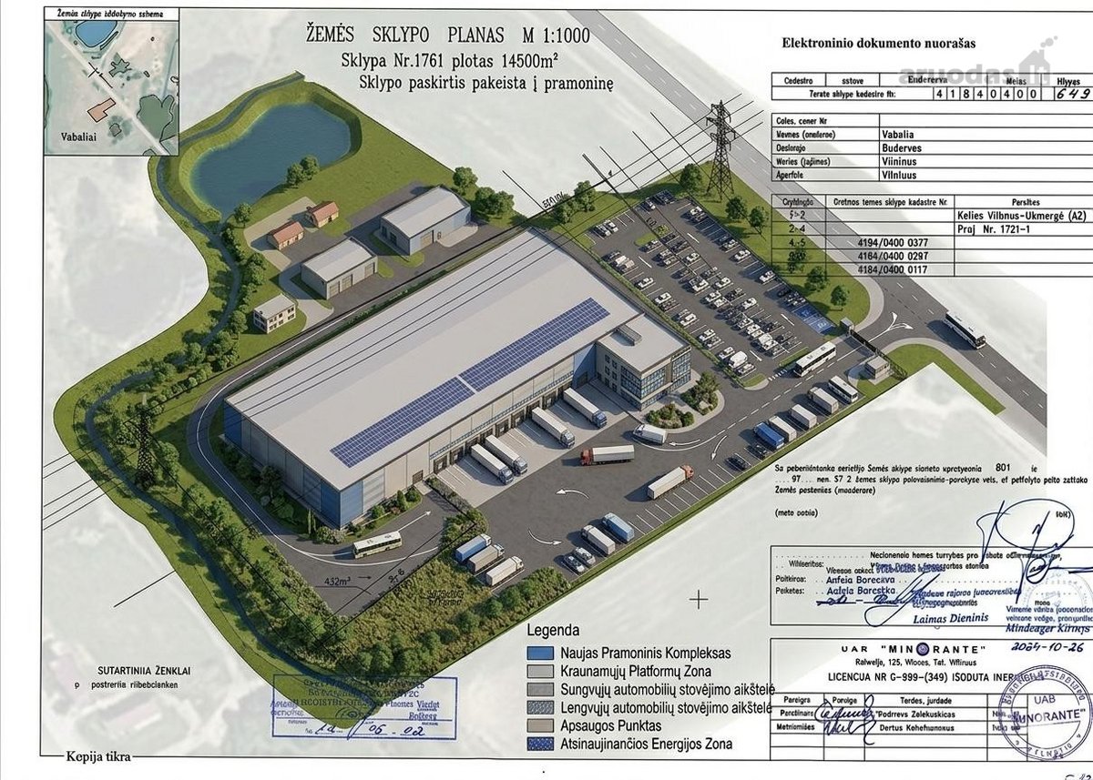 Investicinis žemės sklypas 1.42 ha šalia A2 - nuotraukos Nr. 4
