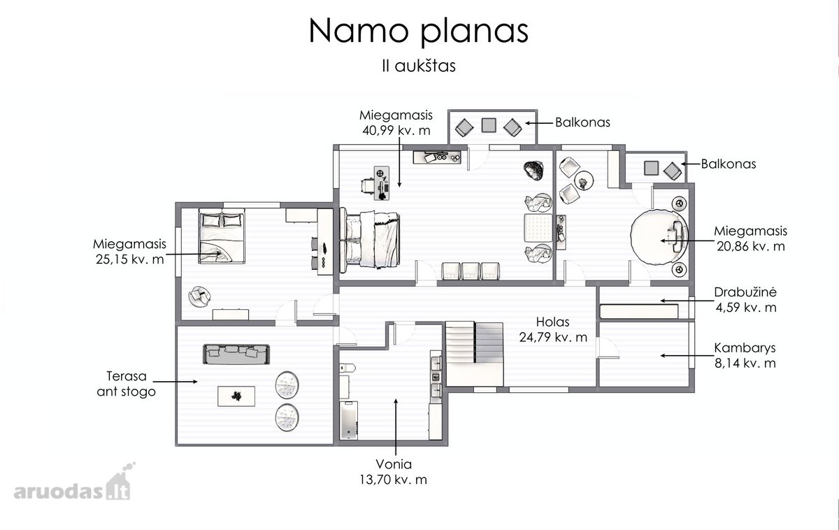Parduodamas Namas Su Nuostabiu Vaizdu Pro - nuotraukos Nr. 38