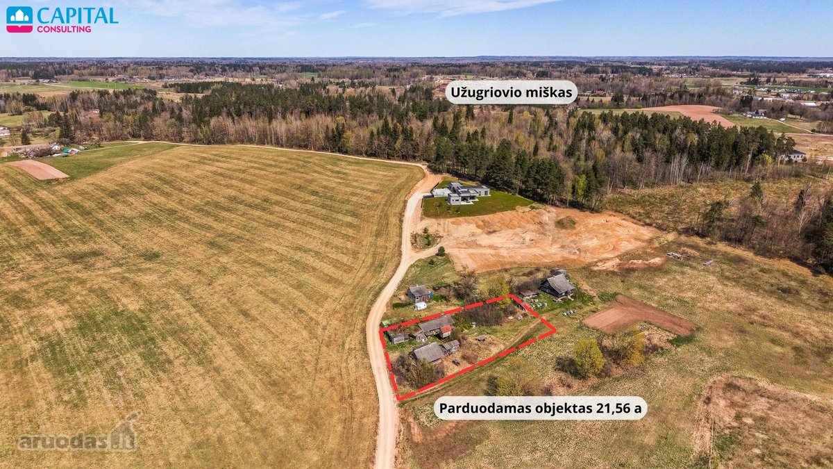 Parduodamas namų valdos sklypas šalia Riešės