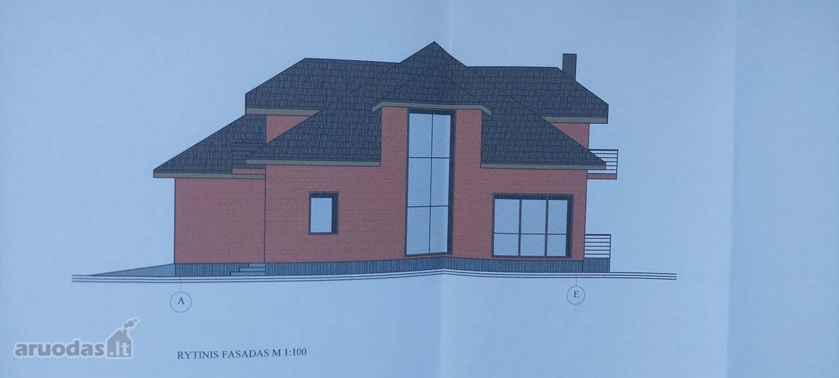 Parduodamas sklypas su pamatais, projektu ir - nuotraukos Nr. 2