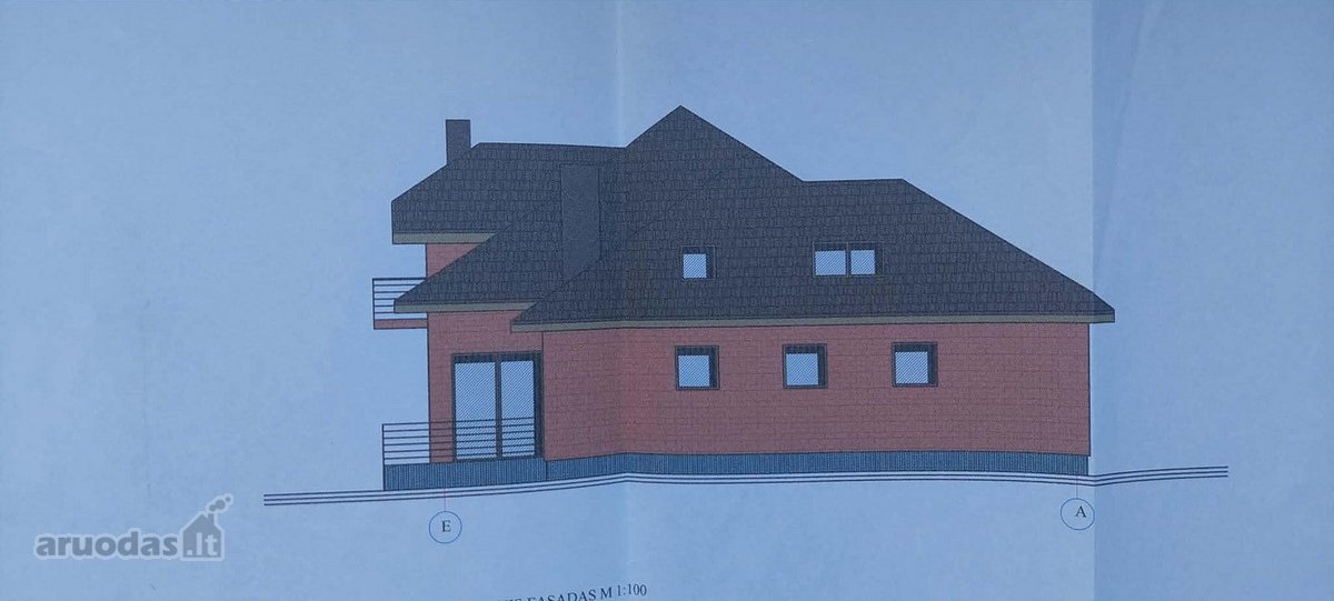 Parduodamas sklypas su pamatais, projektu ir - nuotraukos Nr. 3